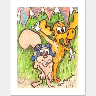 The Rocky and BullWinkle Show 50yrs Posters and Art